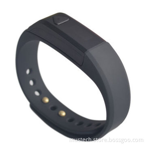 Fashion Healthy Bracelet with OLED, Supports Bluetooth 4.0New